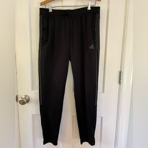 Adidas Track Pants Aeroready Black Size Large